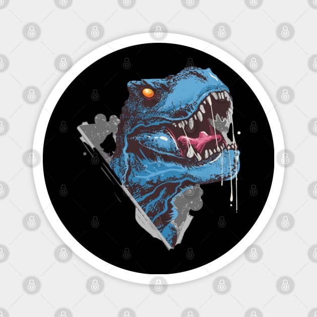 Furious dino Magnet by Rakos_merch